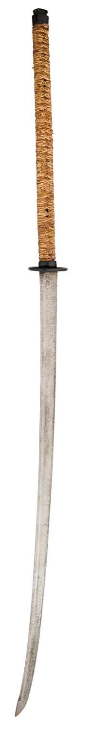Lot 597 - A CHINESE TWO-HAND SWORD (CHANGDAO), QING DYNASTY