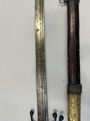 Lot 340 - AN ARAB SWORD (NIMCHA), 19TH CENTURY