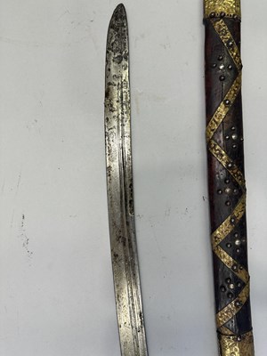 Lot 340 - AN ARAB SWORD (NIMCHA), 19TH CENTURY