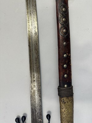 Lot 340 - AN ARAB SWORD (NIMCHA), 19TH CENTURY