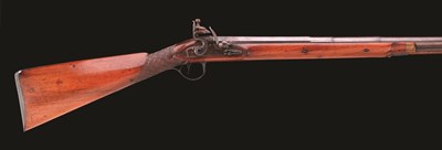 Lot 157 - A FLINTLOCK WILDFOWLING GUN BY WOOD