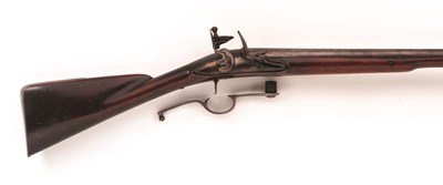Lot 158 - A RARE BREECH-LOADING FLINTLOCK PARK RIFLE BY BENJAMIN GRIFFIN