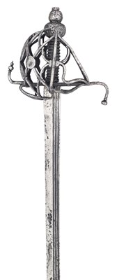 Lot 150 - A RARE NORTH EUROPEAN BASKET-HILTED BACK-SWORD, EARLY 17TH CENTURY, DUTCH OR ENGLISH