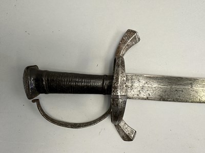 Lot 156 - A MILITARY SHORTSWORD, LATE 16TH CENTURY, PROBABLY AUSTRIAN