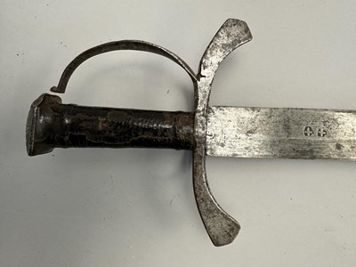 Lot 156 - A MILITARY SHORTSWORD, LATE 16TH CENTURY, PROBABLY AUSTRIAN