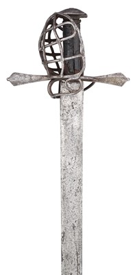 Lot 154 - A NORTH GERMAN MILITARY BROADSWORD (TESSAK), CIRCA 1600-40