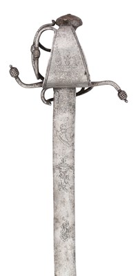 Lot 160 - A GERMAN MILITARY SWORD, LATE 16TH CENTURY