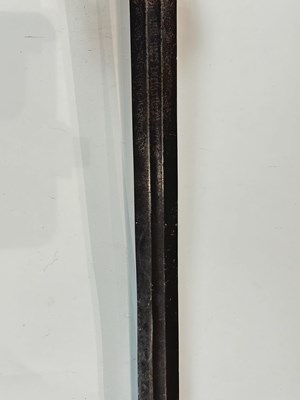 Lot 183 - A SWISS MILITARY SWORD, THE BLADE DATED 1726