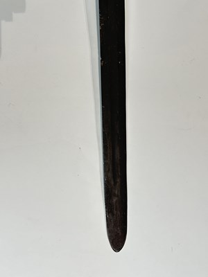 Lot 183 - A SWISS MILITARY SWORD, THE BLADE DATED 1726