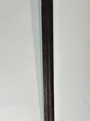 Lot 183 - A SWISS MILITARY SWORD, THE BLADE DATED 1726