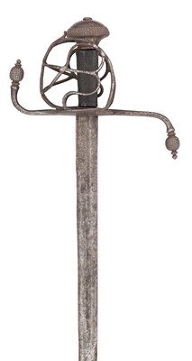 Lot 151 - A NORTH EUROPEAN BASKET-HILTED MILITARY BACKSWORD (TESSAK), LATE 16TH CENTURY