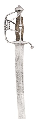 Lot 182 - A CAVALRY SWORD, EARLY 18TH CENTURY, GERMAN OR SWISS