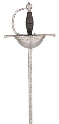 Lot 194 - AN OFFICER’S CUP-HILT RAPIER, LAST QUARTER OF THE 17TH CENTURY, PROBABLY PORTUGUESE