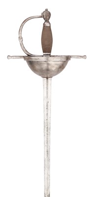 Lot 191 - A SPANISH OFFICER’S CUP-HILT RAPIER, EARLY 18TH CENTURY