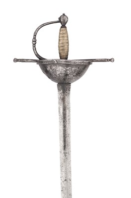 Lot 192 - AN OFFICER’S CUP-HILT RAPIER, EARLY 18TH CENTURY, PORTUGUESE OR SPANISH