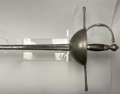 Lot 193 - A SPANISH OFFICER’S CUP-HILT RAPIER, LATE 17TH CENTURY
