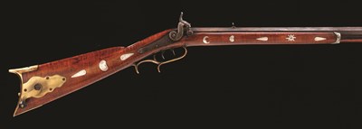 Lot 165 - AN AMERICAN PERCUSSION PLAINS RIFLE