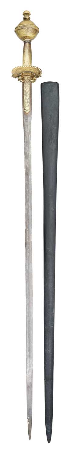 Lot 12 - A SOUTH INDIAN RAPIER (BAWANI), 18TH CENTURY, PROBABLY KERALA