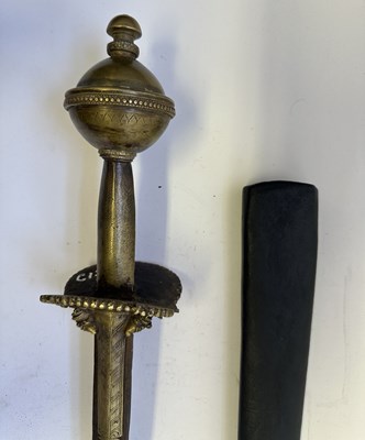 Lot 12 - A SOUTH INDIAN RAPIER (BAWANI), 18TH CENTURY, PROBABLY KERALA