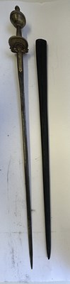 Lot 12 - A SOUTH INDIAN RAPIER (BAWANI), 18TH CENTURY, PROBABLY KERALA