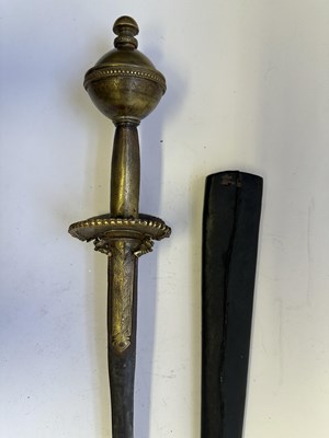Lot 12 - A SOUTH INDIAN RAPIER (BAWANI), 18TH CENTURY, PROBABLY KERALA