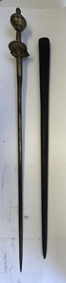 Lot 12 - A SOUTH INDIAN RAPIER (BAWANI), 18TH CENTURY, PROBABLY KERALA