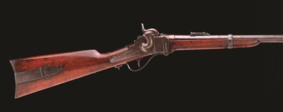 Lot 167 - A SHARPS NEW MODEL 1863 PERCUSSION NAVY CARBINE