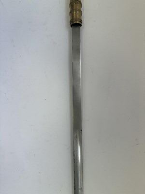 Lot 527 - AN INDIAN SWORD CANE BLADE, 19TH CENTURY