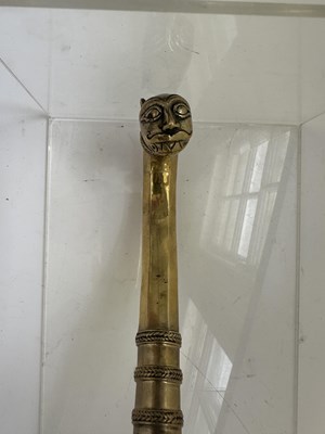 Lot 527 - AN INDIAN SWORD CANE BLADE, 19TH CENTURY