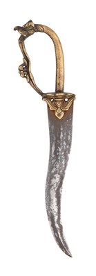 Lot 64 - A SOUTH INDIAN DAGGER (KHANJAR), 17TH/18TH CENTURY, PROBABLY THANJAVUR, TAMIL NADU