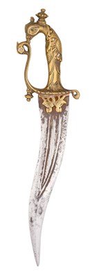 Lot 65 - A SOUTH INDIAN DAGGER (KHANJAR), 18TH CENTURY, PROBABLY MADURAI, TAMIL NADU