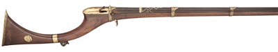 Lot 87 - A 28 BORE NORTH INDIAN (SIND) MATCHLOCK RIFLE, EARLY 19TH CENTURY