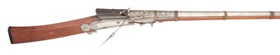 Lot 577 - AN INDIAN 15-BORE MATCHLOCK GUN (TORADAR), LATE 18TH/19TH CENTURY, PROBABLY JAIPUR, RAJASTHAN