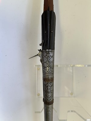 Lot 577 - AN INDIAN 15-BORE MATCHLOCK GUN (TORADAR), LATE 18TH/19TH CENTURY, PROBABLY JAIPUR, RAJASTHAN