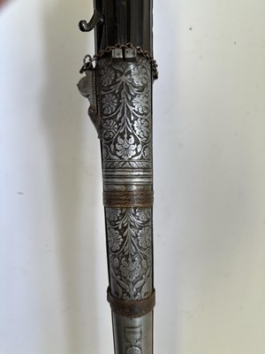 Lot 577 - AN INDIAN 15-BORE MATCHLOCK GUN (TORADAR), LATE 18TH/19TH CENTURY, PROBABLY JAIPUR, RAJASTHAN
