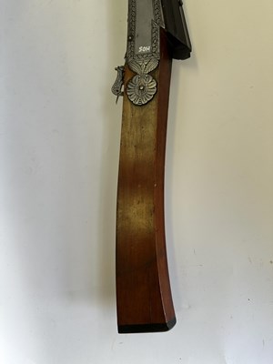 Lot 577 - AN INDIAN 15-BORE MATCHLOCK GUN (TORADAR), LATE 18TH/19TH CENTURY, PROBABLY JAIPUR, RAJASTHAN