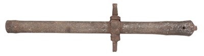 Lot 729 - AN IRON CANNON BARREL, PROBABLY 17TH CENTURY