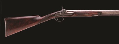 Lot 173 - A PERCUSSION SPORTING GUN BY BURNAND