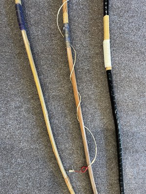 Lot 587 - THREE SIGNED JAPANESE BOWS, 20TH CENTURY