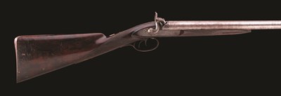 Lot 176 - A PERCUSSION SPORTING GUN BY WOOD