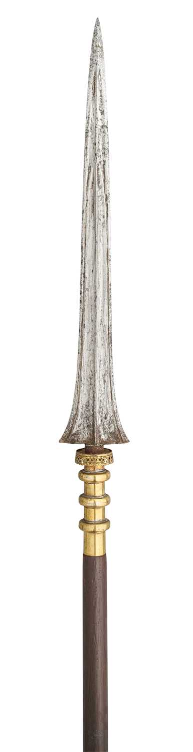 Lot 72 - A SOUTH INDIAN SPEAR (VEL), 17TH/18TH CENTURY, POSSIBLY MYSORE, KARNATAKA