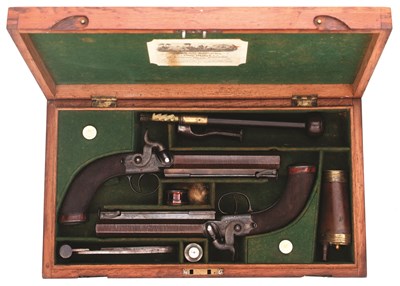 Lot 194 - **A PAIR OF PERCUSSION BELT PISTOLS BY EDWARD LONDON