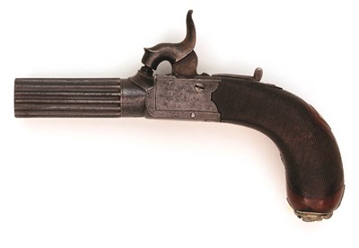 Lot 199 - A PERCUSSION POCKET PISTOL BY E.& W. BOND