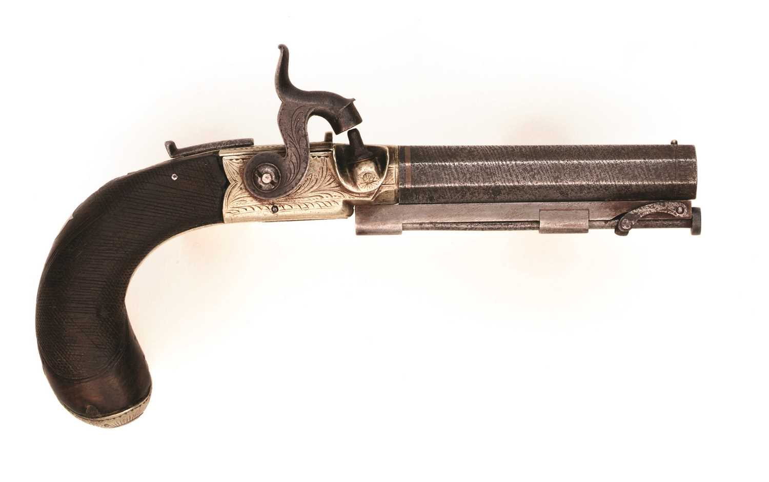 Lot 201 - A PERCUSSION BELT PISTOL BY VAN WART SON & CO. BIRMINGHAM PROOF MARKS