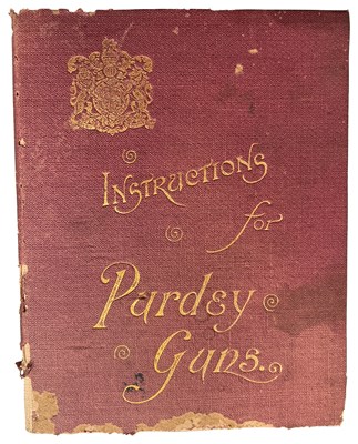 Lot 597 - JAMES PURDEY & SONS: INSTRUCTIONS FOR PURDEY GUNS