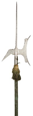 Lot 278 - A HALBERD IN ITALIAN 17TH CENTURY STYLE, 19TH CENTURY