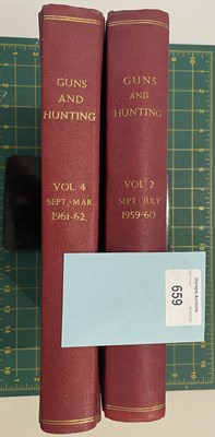 Lot 659 - GUNS AND HUNTING MAGAZINE, VOL. 2, SEPT-JULY 1959-60 & VOL. 4, SEPT-MAR 1961-62