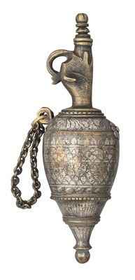 Lot 358 - A SOUTH INDIAN FLASK, 18TH/19TH CENTURY, POSSIBLY MALABAR