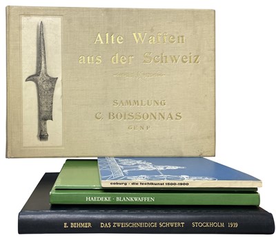 Lot 670 - BOISSONNAS, J: SAMMLUNG CHARLES BOISSONNAS, ALTE WAFFEN AUS DER SCHWEIZ