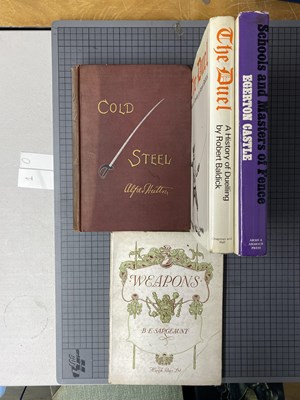 Lot 675 - HUTTON, ALFRED: COLD STEEL: PRACTICAL TREATISE ON THE SABER